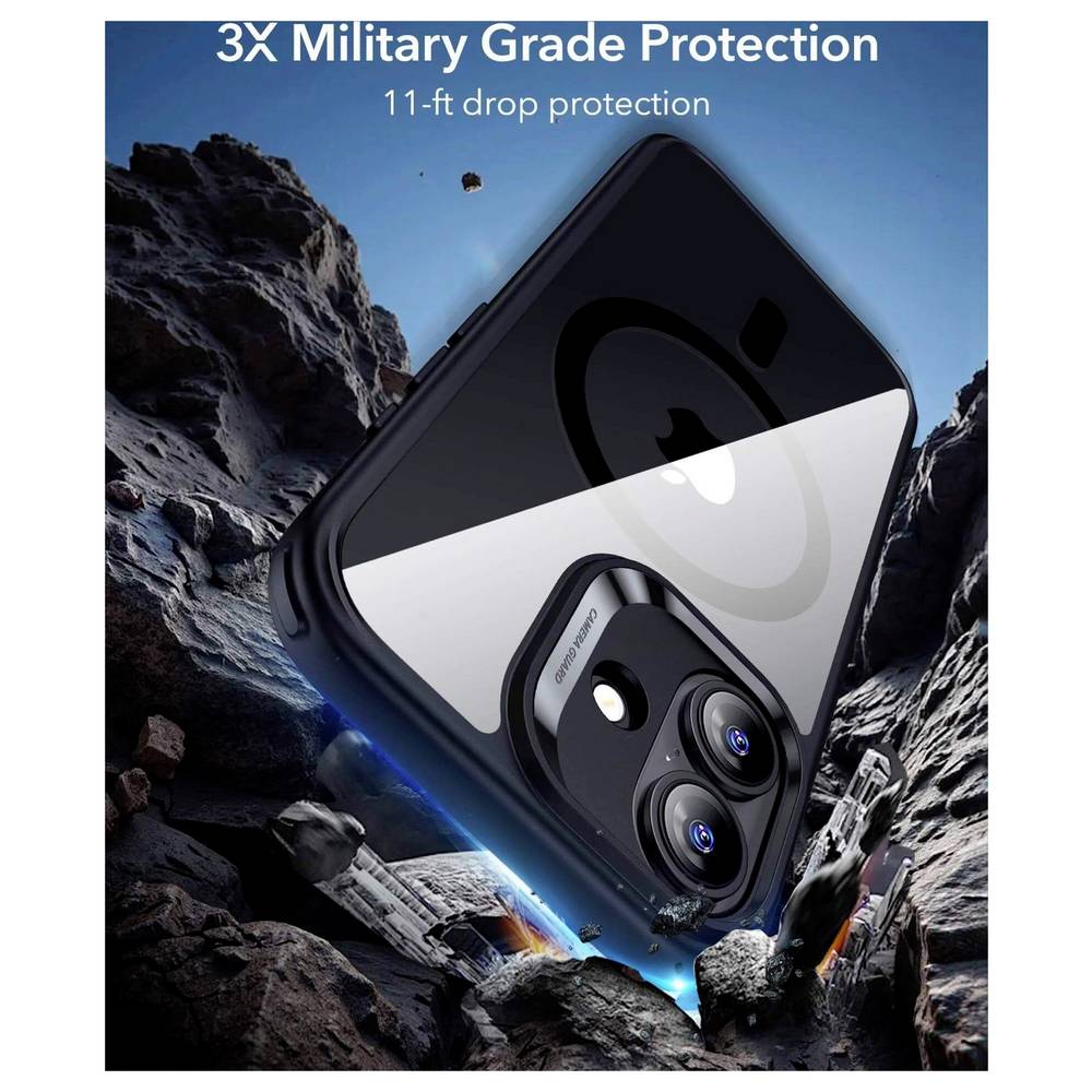 ESR калъф + стъкло Classic Hybrid за iPhone 17, MagSafe, Camera Control /прозрачен/черен/ – снимка 3