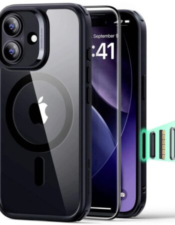 ESR калъф + стъкло Classic Hybrid за iPhone 17, MagSafe, Camera Control /прозрачен/черен/
