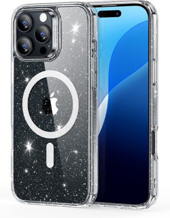 ESR Калъф Classic Hybrid iPhone 16 Pro Max, MagSafe /прозрачен,блестящ/ Amazon Pack