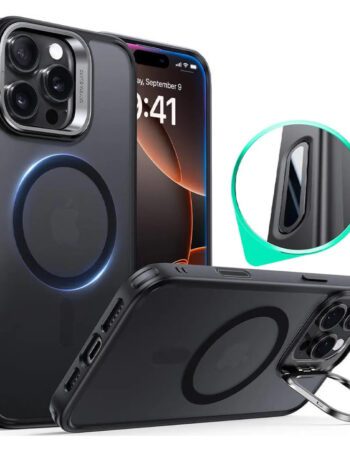 ESR Калъф Classic Hybrid iPhone 16 Pro, MagSafe + Camera contrоl cover /стойка /черен/