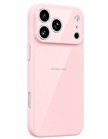 Калъф GENUINE-Glass MagSafe Apple iPhone 16 Pro Max /светлорозов/