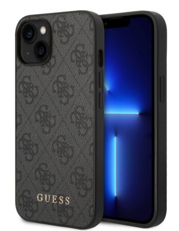 GUESS Калъф Apple iPhone 14, 4G case /сив/ - GUHCP14SG4GFGR