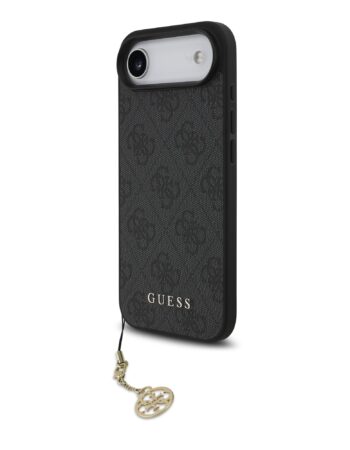 GUESS Калъф Apple iPhone 17 Air, 4G Charm Tone on Tone MagSafe, сив - GUHMP17MGF4GCK