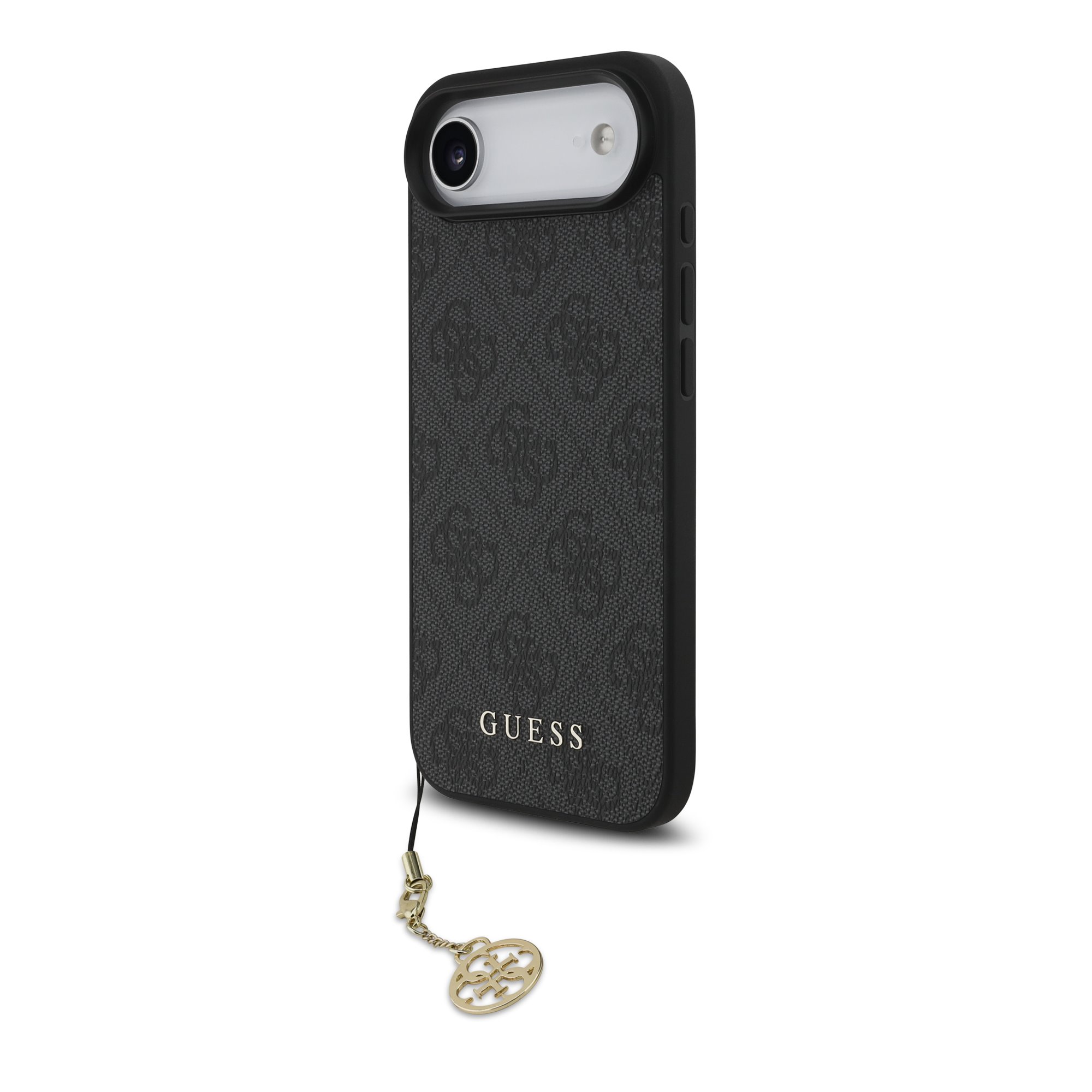 GUESS Калъф Apple iPhone 17 Air, 4G Charm Tone on Tone MagSafe, сив - GUHMP17MGF4GCK