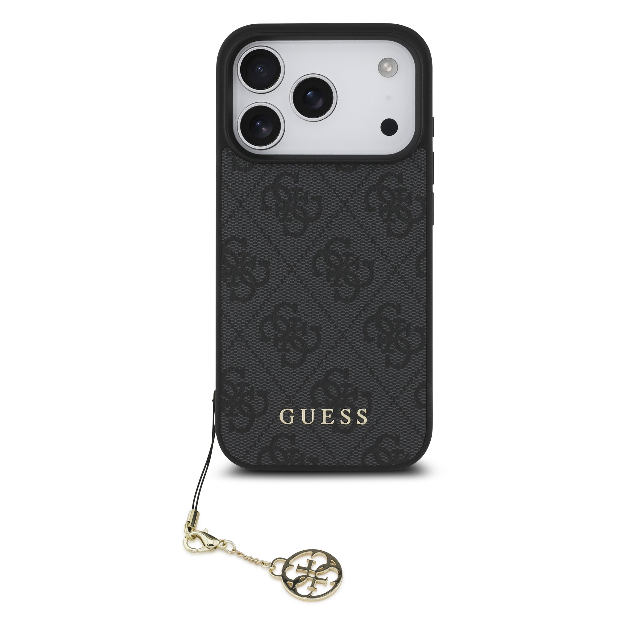 GUESS Калъф Apple iPhone 17 Pro, 4G Charm Tone on Tone MagSafe, сив - GUHMP17LGF4GCK – снимка 2