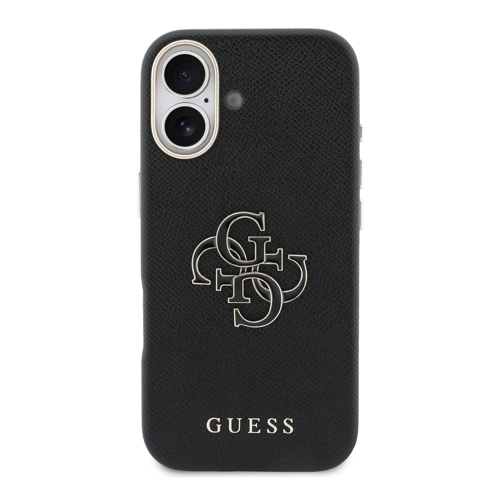 GUESS Калъф Apple iPhone 17, PU 4G Resin Metal Logo /черен/ - GUHCP17S5PS4RGGK – снимка 3