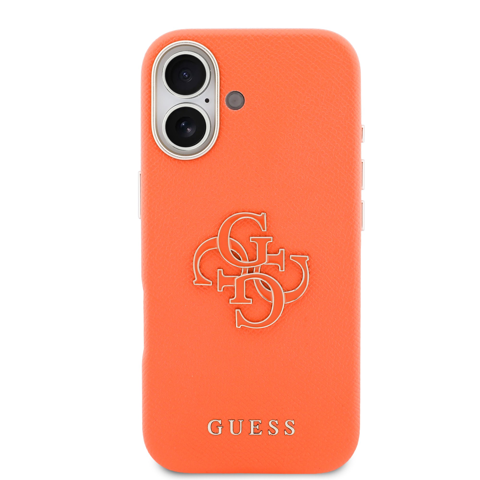 GUESS Калъф Apple iPhone 17, PU 4G Resin Metal Logo /оранжев/ - GUHCP17S5PS4RGGO – снимка 3