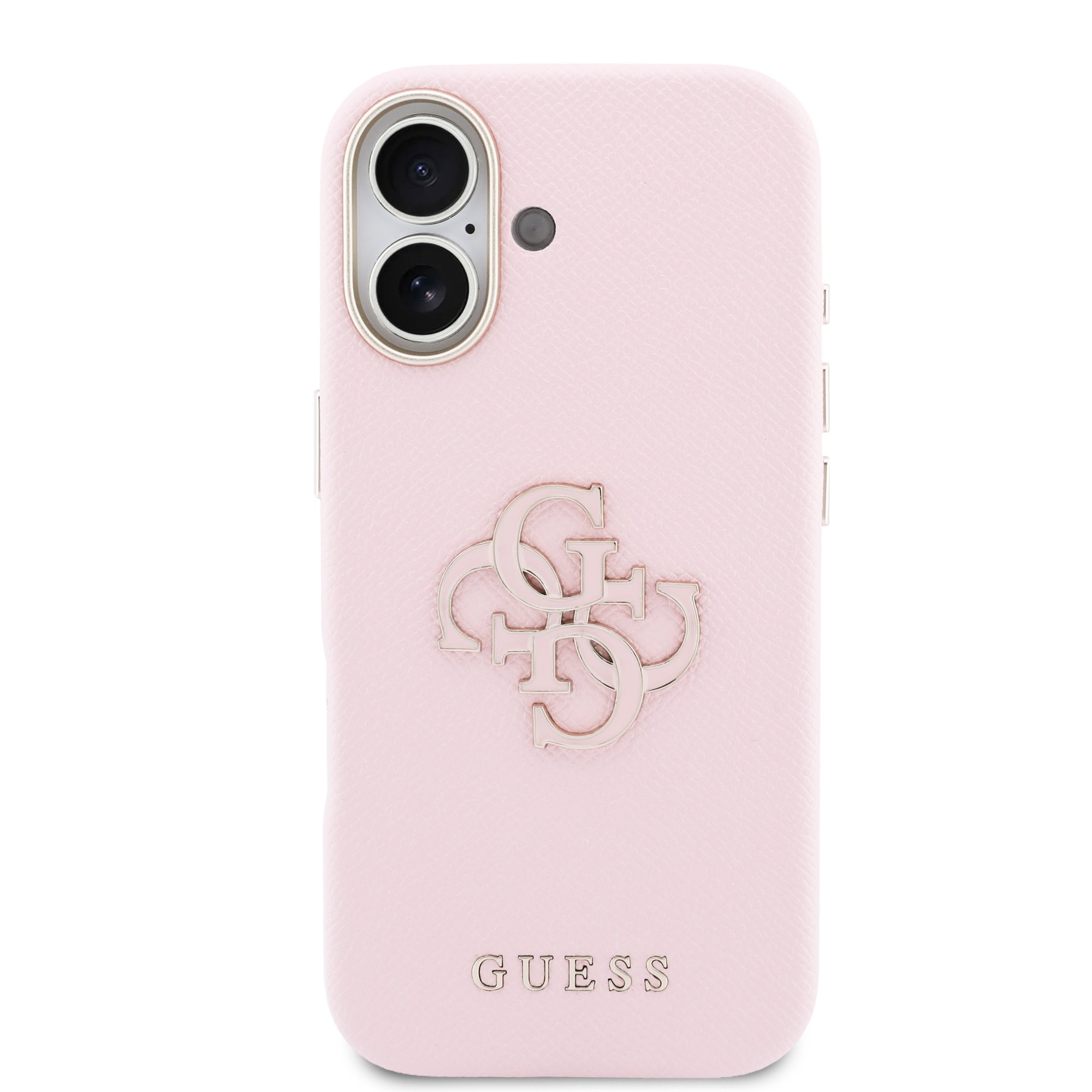 GUESS Калъф Apple iPhone 17, PU 4G Resin Metal Logo /розов/ - GUHCP17S5PS4RGGP – снимка 3