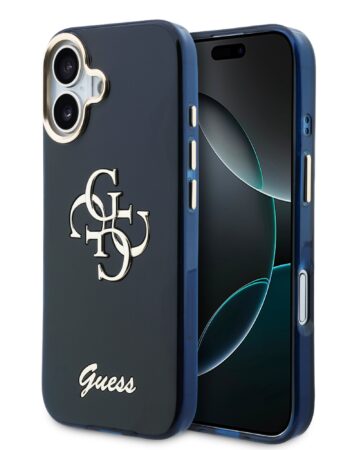 GUESS Калъф Apple iPhone 17, IML 4G Script Metal Logo /син/ - GUHCP17S5HC4MLSB