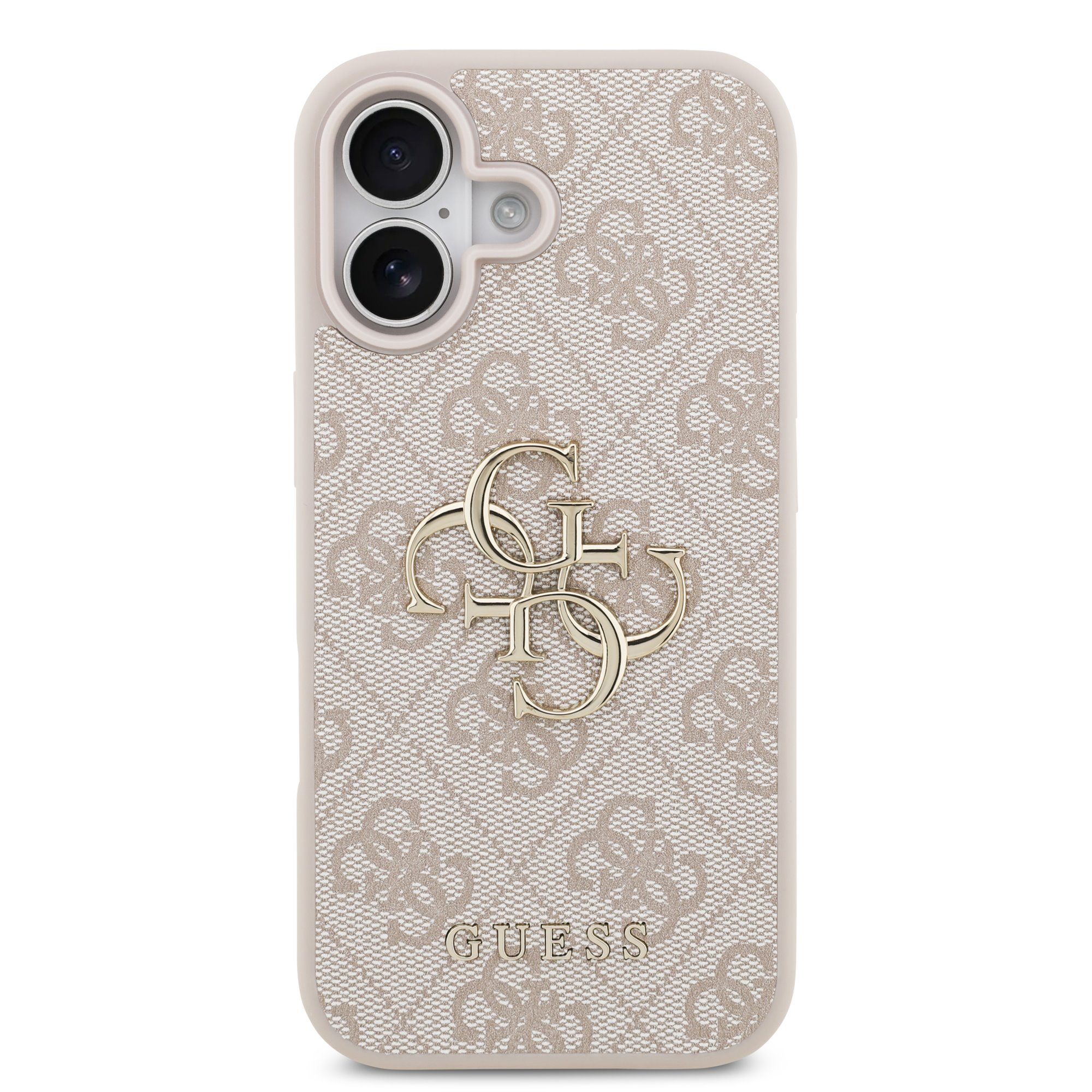 GUESS Калъф Apple iPhone 17, PU 4G Metal Logo, /розов/ - GUHCP17S4GMGPI – снимка 3
