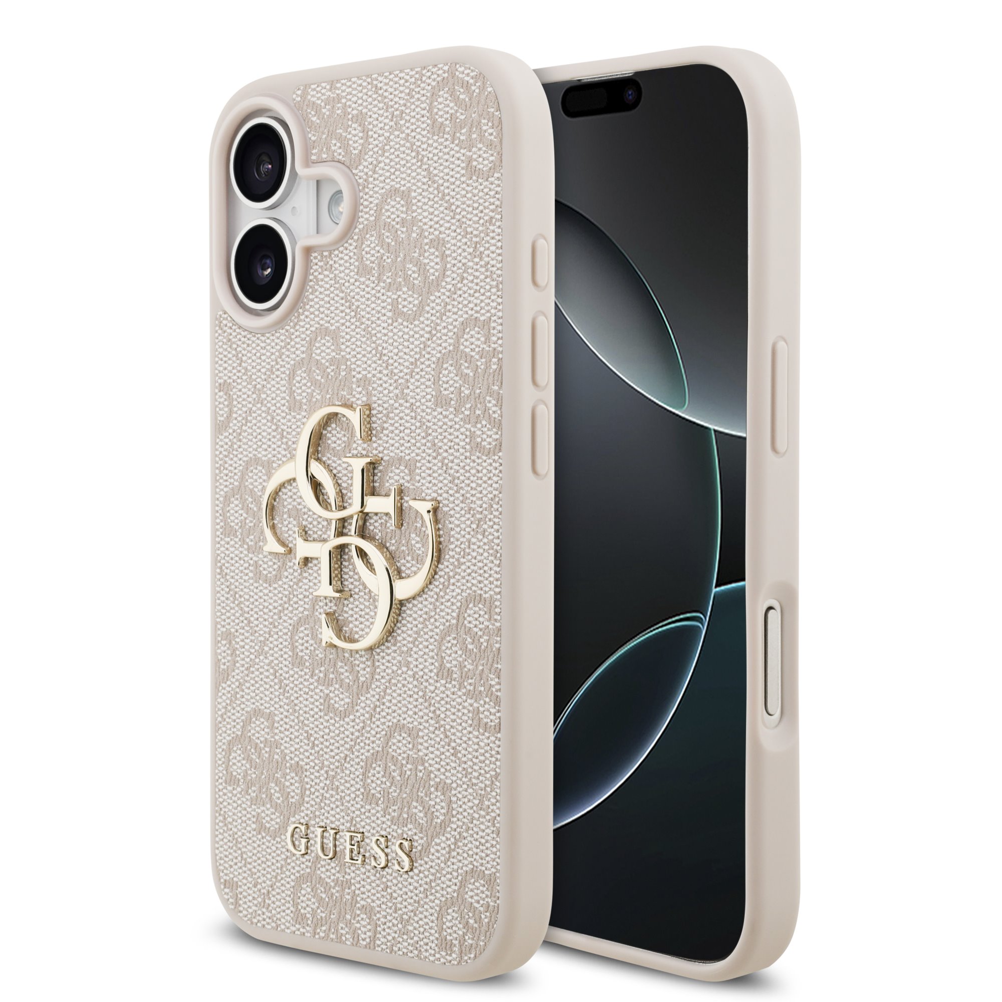 GUESS Калъф Apple iPhone 17, PU 4G Metal Logo, /розов/ - GUHCP17S4GMGPI