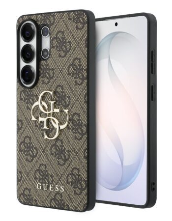GUESS Калъф Samsung S26 Ultra, PU 4G Metal Logo /кафяв/ - GUHCS26L4GMGBR
