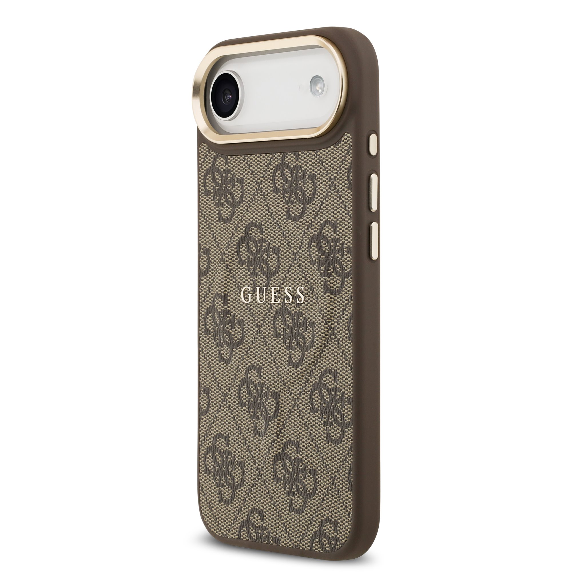 GUESS Калъф Apple iPhone 17 Air, PU Leather 4G Gold Frame MagSafe, кафяв - GUHMP17MP4MSEGCW – снимка 2