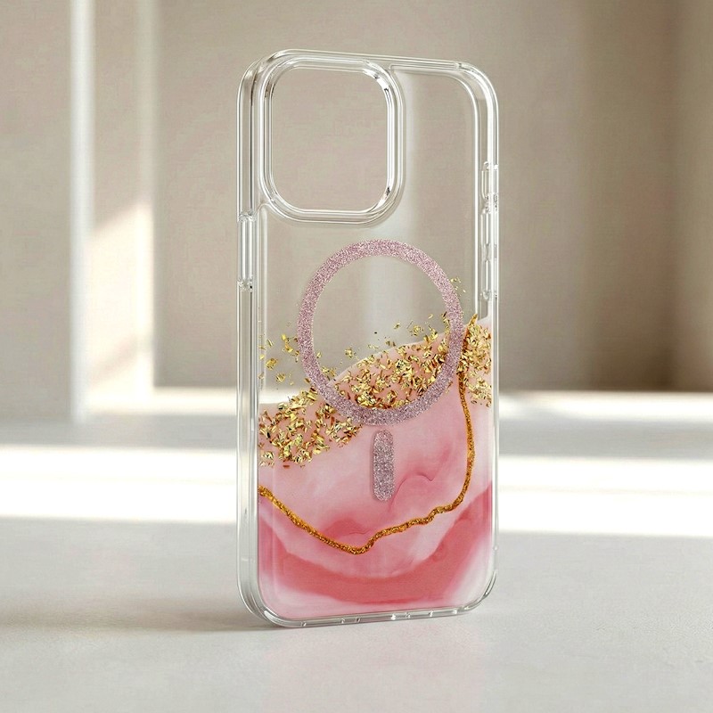 Калъф KARAT MagSafe Apple iPhone 14 Pro /p.quartz marble/ – снимка 2