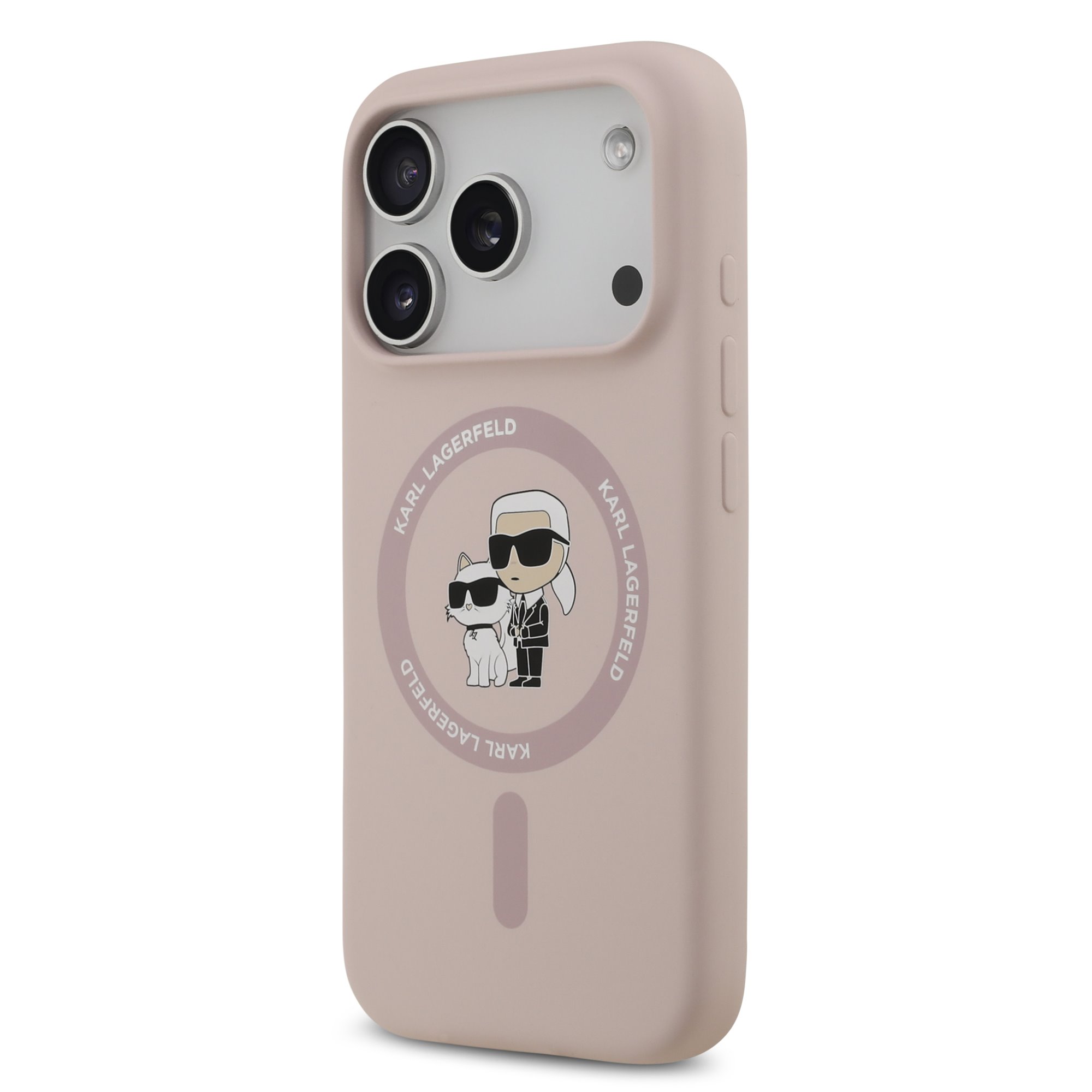 Karl Lagerfeld Калъф Apple iPhone 17 Pro, Liquid Silicone K/C MagSafe /розов/ - KLHMP17LSCMKCRHP – снимка 2