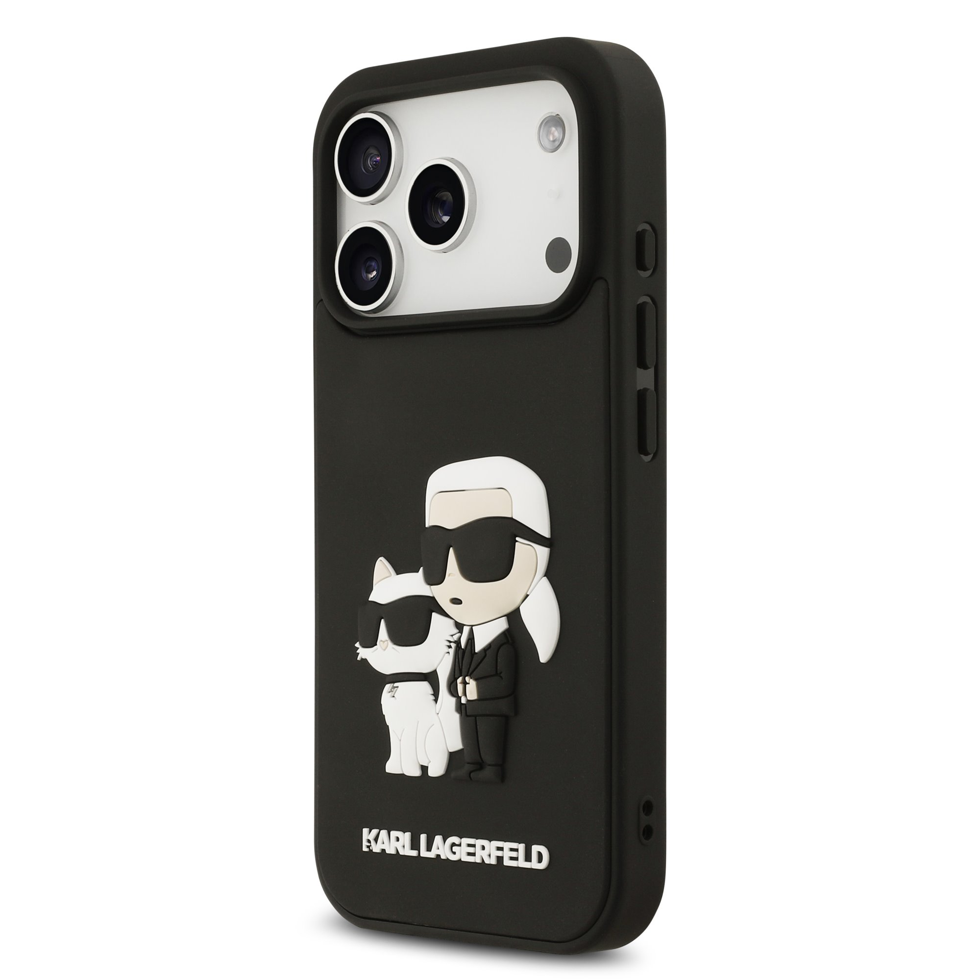 Karl Lagerfeld Калъф Apple iPhone 17 Pro, 3D Rubber K/C /черен/ - KLHCP17L3DRKCNK – снимка 2