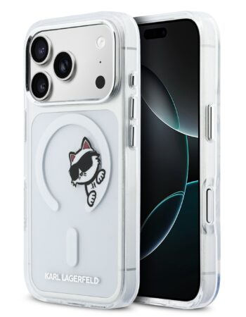Karl Lagerfeld Калъф Apple iPhone 17 Pro Max, IML Choupette Peekaboo MagSafe /прозрачен/ - KLHMP17X6HCPSCT