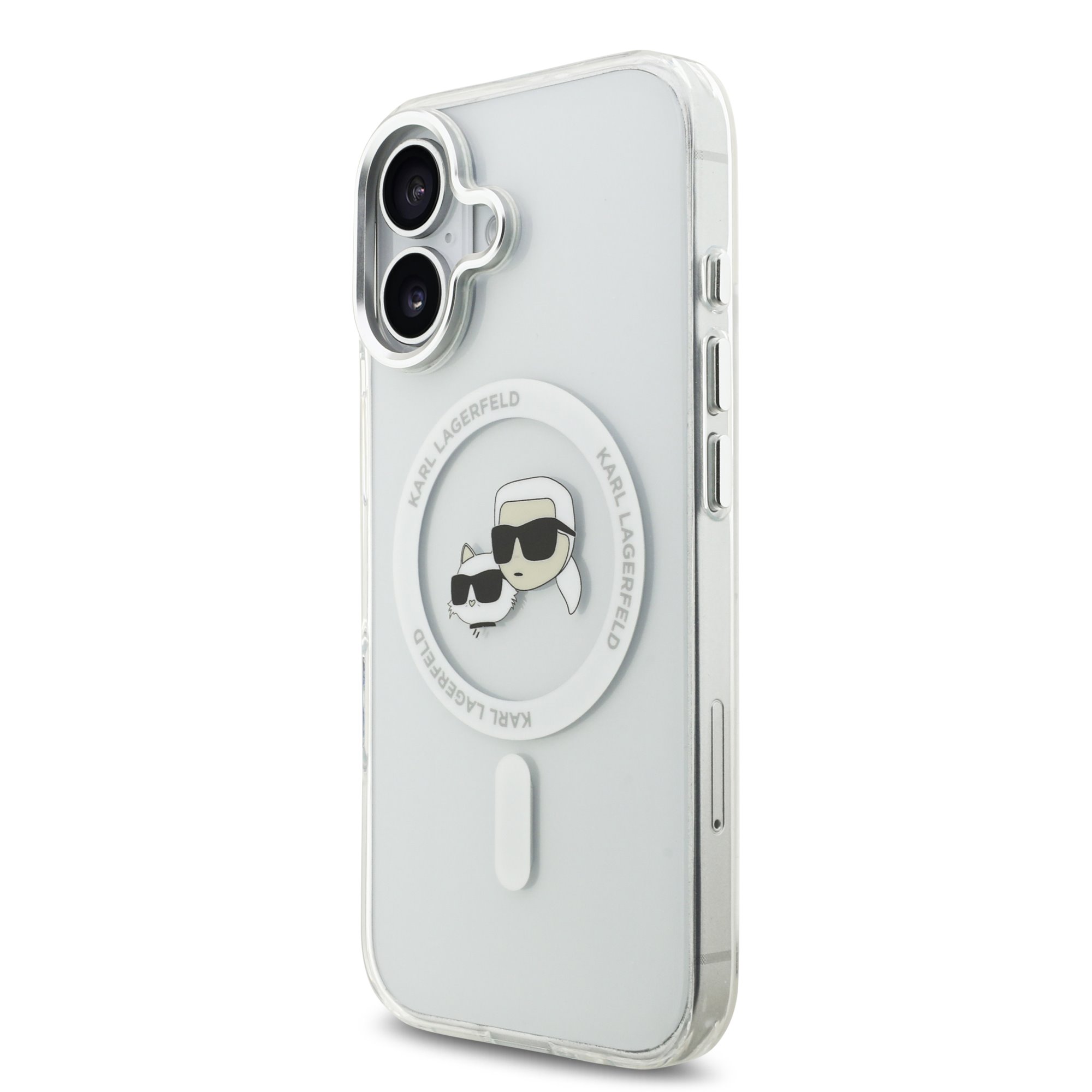 Karl Lagerfeld Калъф Apple iPhone 17 Pro Max, IML K/C Heads Metal Frame MagSafe /прозрачен/ - KLHMP17XHLSKCH – снимка 2