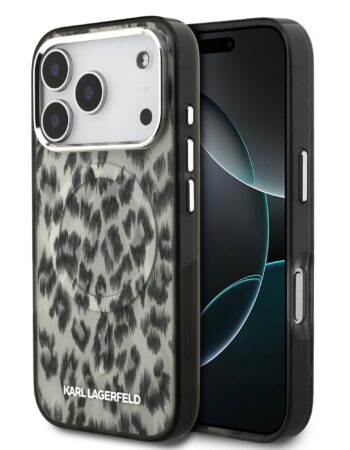 Karl Lagerfeld Калъф Apple iPhone 17 Pro, IML Leopard MagSafe /кафяв/ - KLHMP17LHDLEOICW