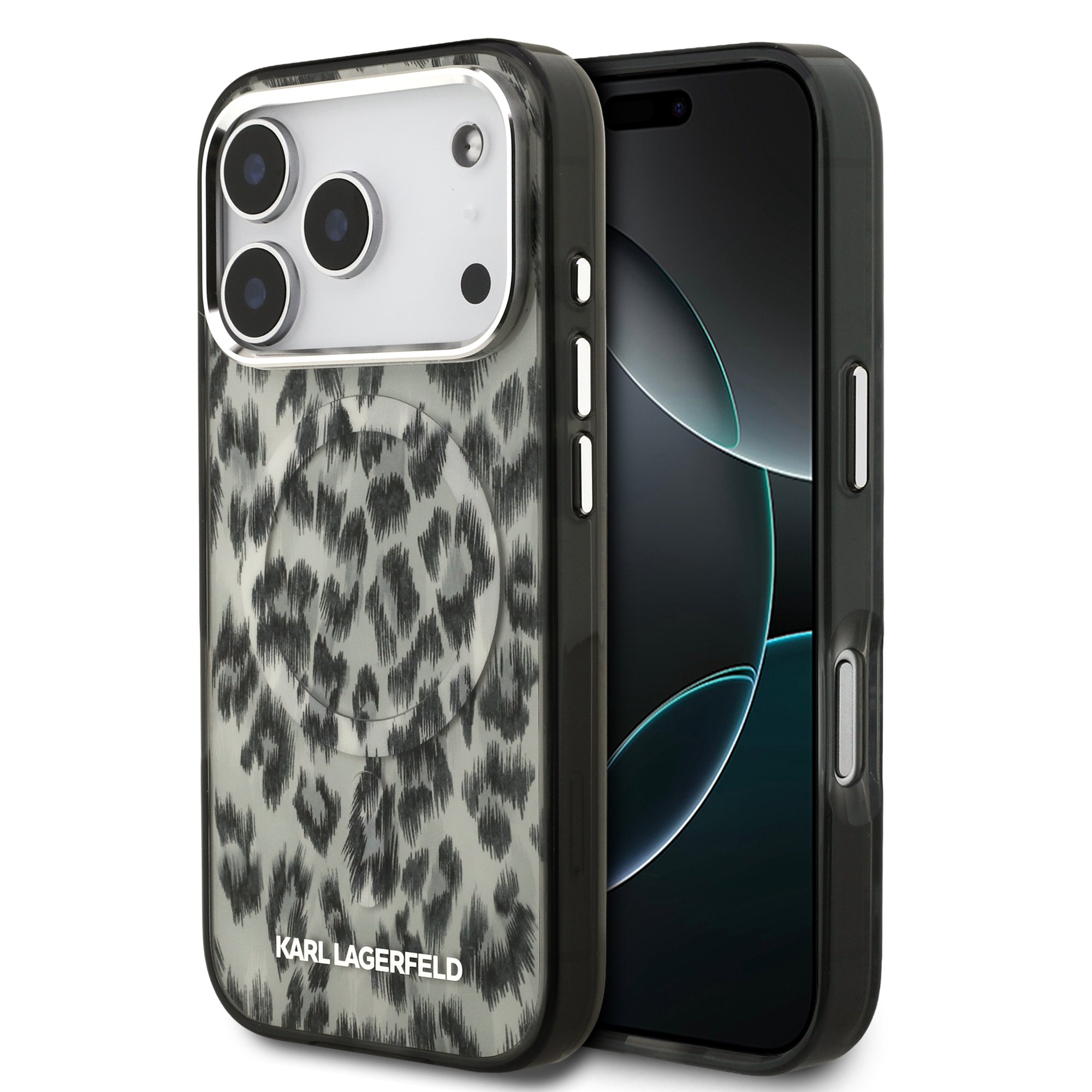 Karl Lagerfeld Калъф Apple iPhone 17 Pro, IML Leopard MagSafe /кафяв/ - KLHMP17LHDLEOICW