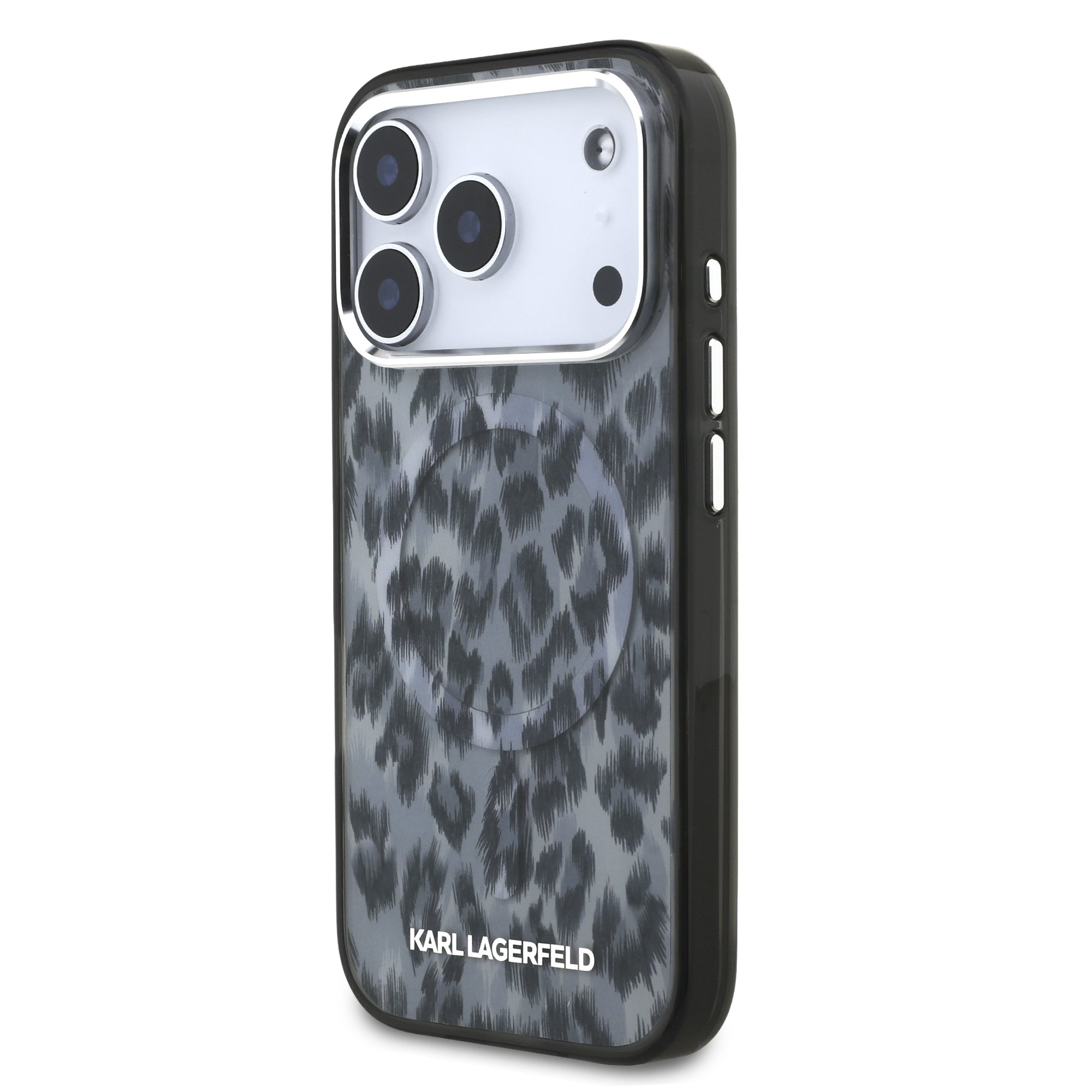 Karl Lagerfeld Калъф Apple iPhone 17 Pro Max, IML Leopard MagSafe /сив/ - KLHMP17XHDLEOICK – снимка 3