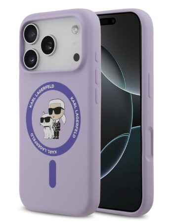 Karl Lagerfeld Калъф Apple iPhone 17 Pro Max, Liquid Silicone K/C MagSafe /лилав/ - KLHMP17XSCMKCRHU