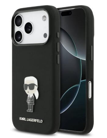 Karl Lagerfeld Калъф Apple iPhone 17 Pro, Liquid Silicone K/C MagSafe /черен/ - KLHCP17LSMHKNPK
