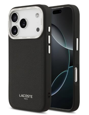 LACOSTE Калъф Apple iPhone 17 Pro Max, PVC Petit Pique Semi Wrap MagSafe /тъмносин/ - LCSCMP17XPLAV