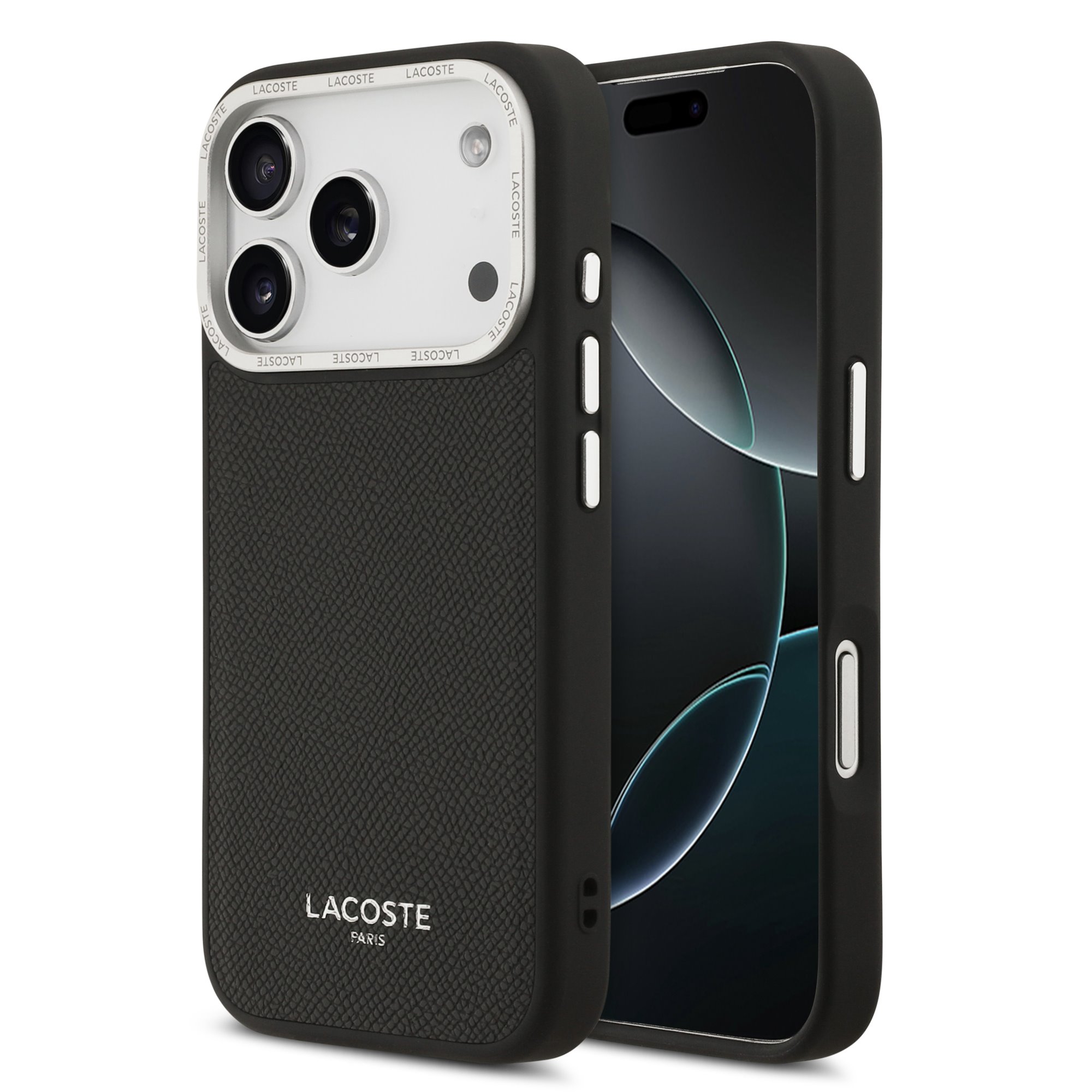 LACOSTE Калъф Apple iPhone 17 Pro Max, PVC Petit Pique Semi Wrap MagSafe /тъмносин/ - LCSCMP17XPLAV