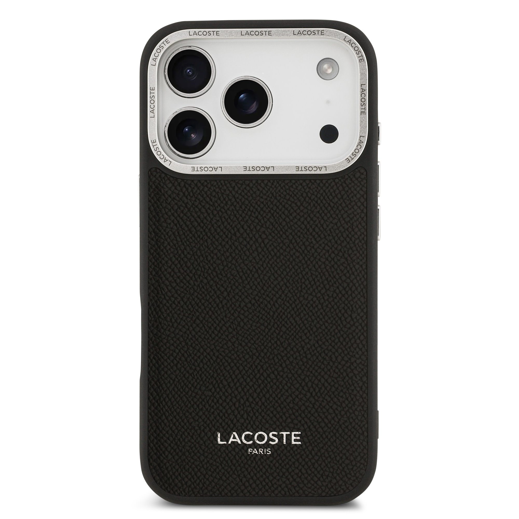 LACOSTE Калъф Apple iPhone 17 Pro Max, PVC Petit Pique Semi Wrap MagSafe /тъмносин/ - LCSCMP17XPLAV – снимка 3