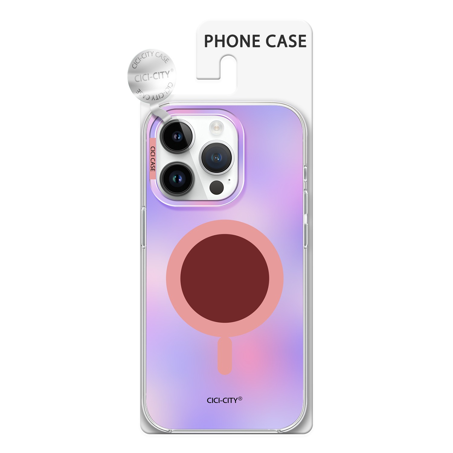 Калъф CiCi Macaron Glow MagSafe Apple iPhone 16 /ярко кадифе/ – снимка 2