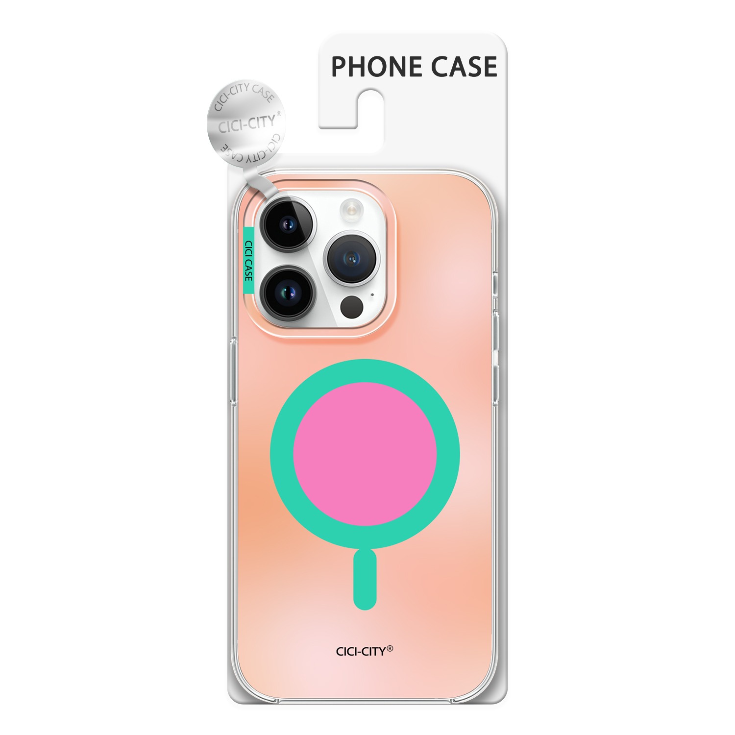 Калъф CiCi Macaron Glow MagSafe Apple iPhone 16 /неоново розово/ – снимка 2