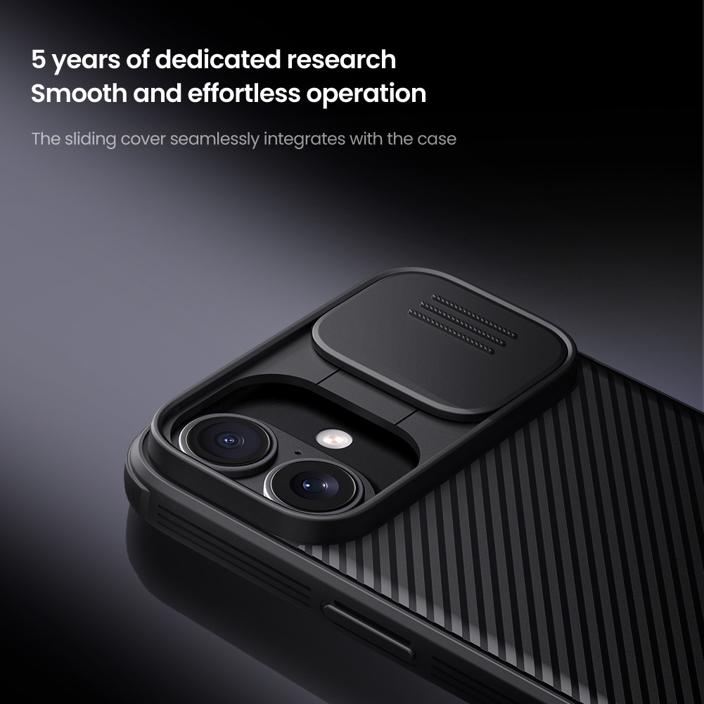 NILLKIN Калъф Apple iPhone 16, Camshield Pro /черен/ – снимка 3