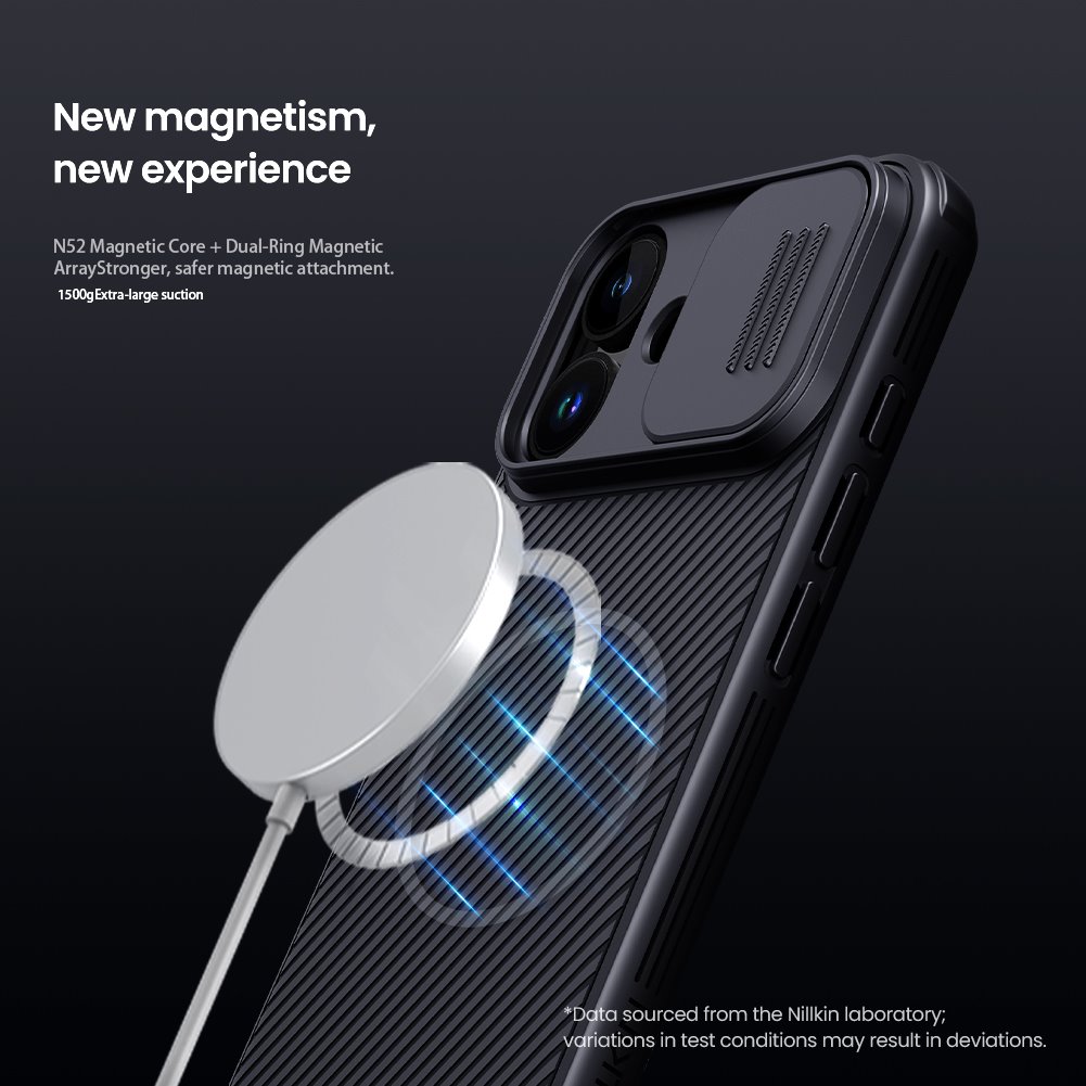 NILLKIN Калъф Apple iPhone 17, Camshield Pro MagSafe /черен/ – снимка 3