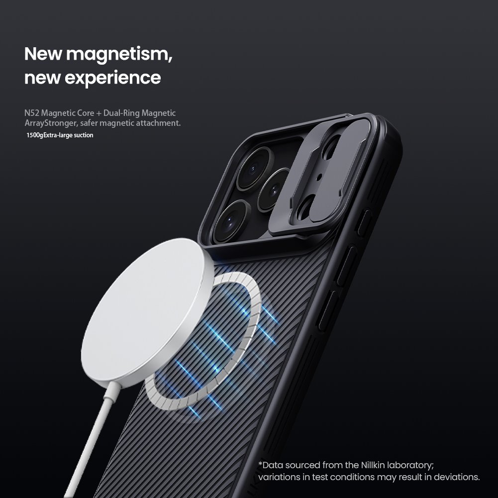 NILLKIN Калъф Apple iPhone 17 Pro, Camshield Pro MagSafe /черен/ – снимка 3