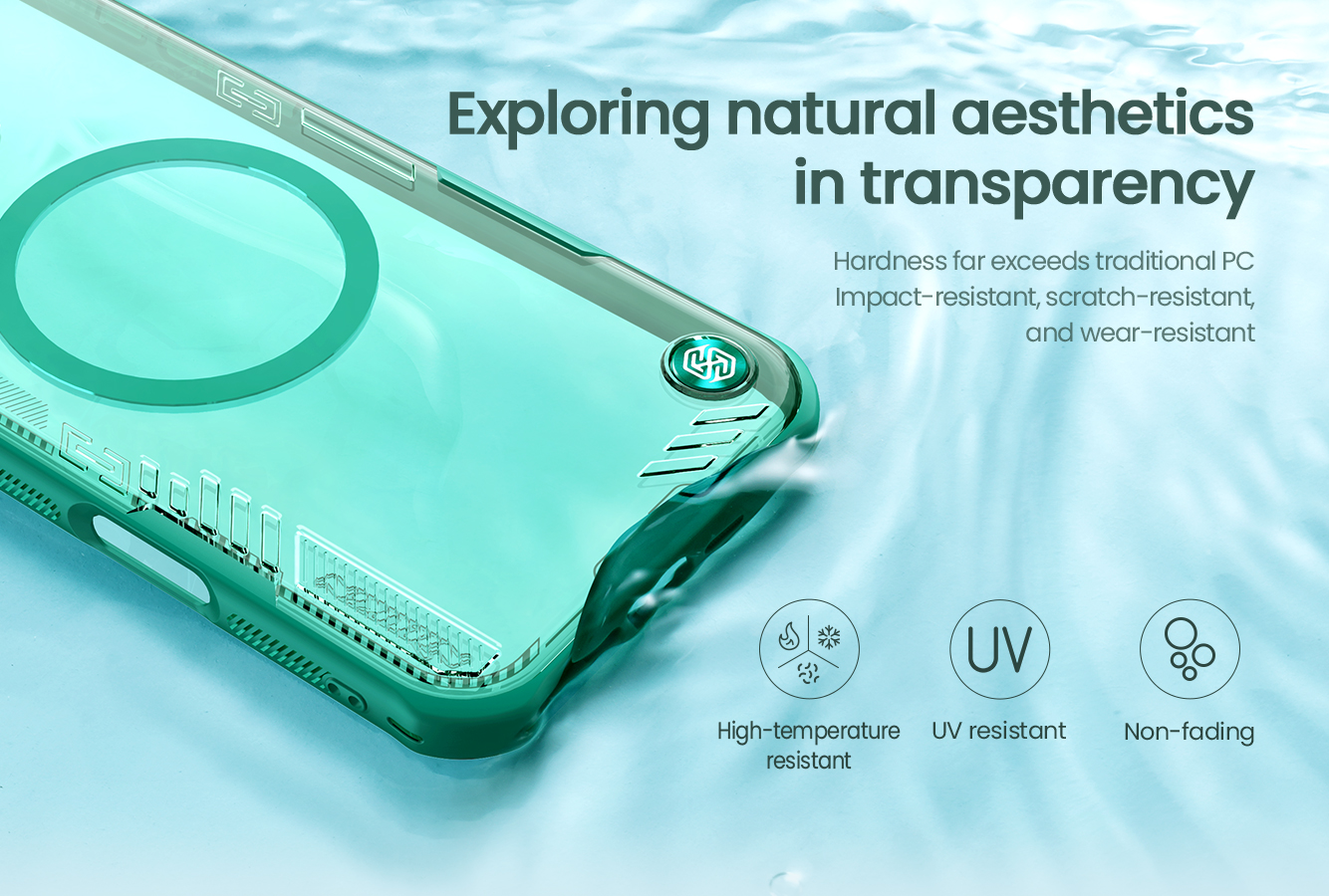 NILLKIN Калъф Apple iPhone 16 Pro Max, Iceblade Prop Aramid Magnetic /черен/ – снимка 3
