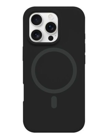 NORDIC Калъф Liquid Silicone Apple iPhone 16 Pro, MagSafe /Onyx/