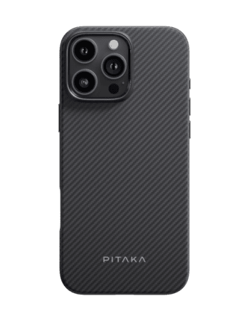 PITAKA Калъф Apple iPhone 16 Pro Max, Military-Grade MagSafe, черно/сиво - KI1601PMPA