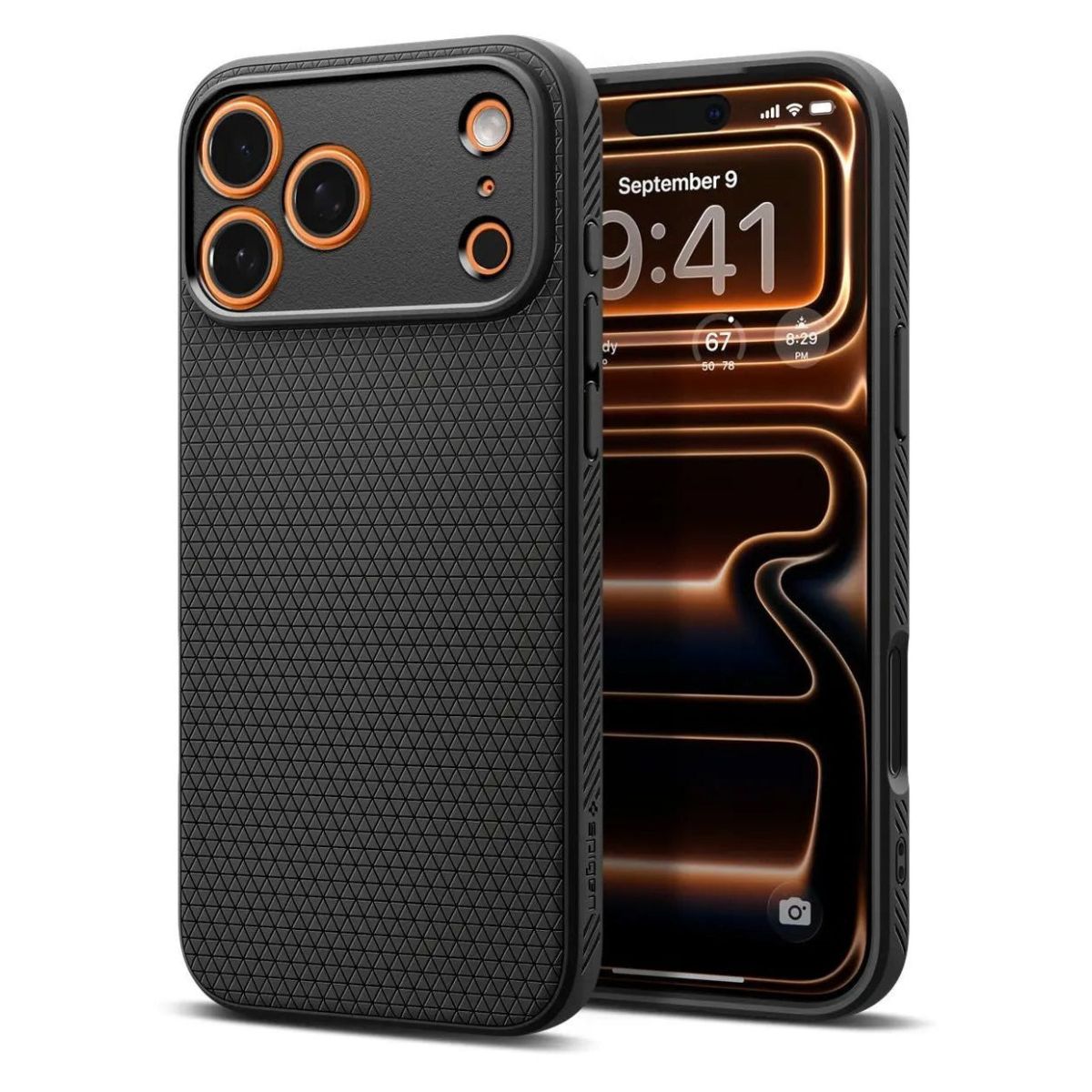 SPIGEN Калъф Liquid Air Apple iPhone 17 Pro Max /черен мат/ - ACS10265