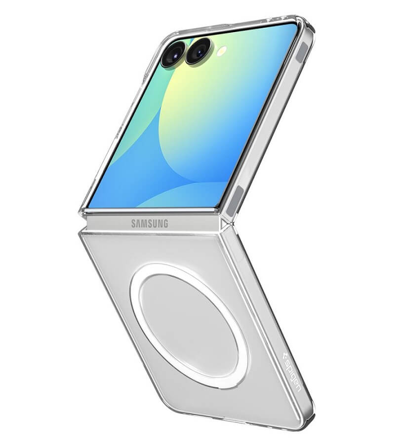 SPIGEN Калъф AirSkin Crystal Samsung Z Flip 7 /черен арамид/ - ACS09564 – снимка 2