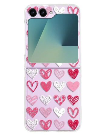 Калъф Urban Shell Samsung Z Flip 6/ Z Flip 7 FE /hearts/