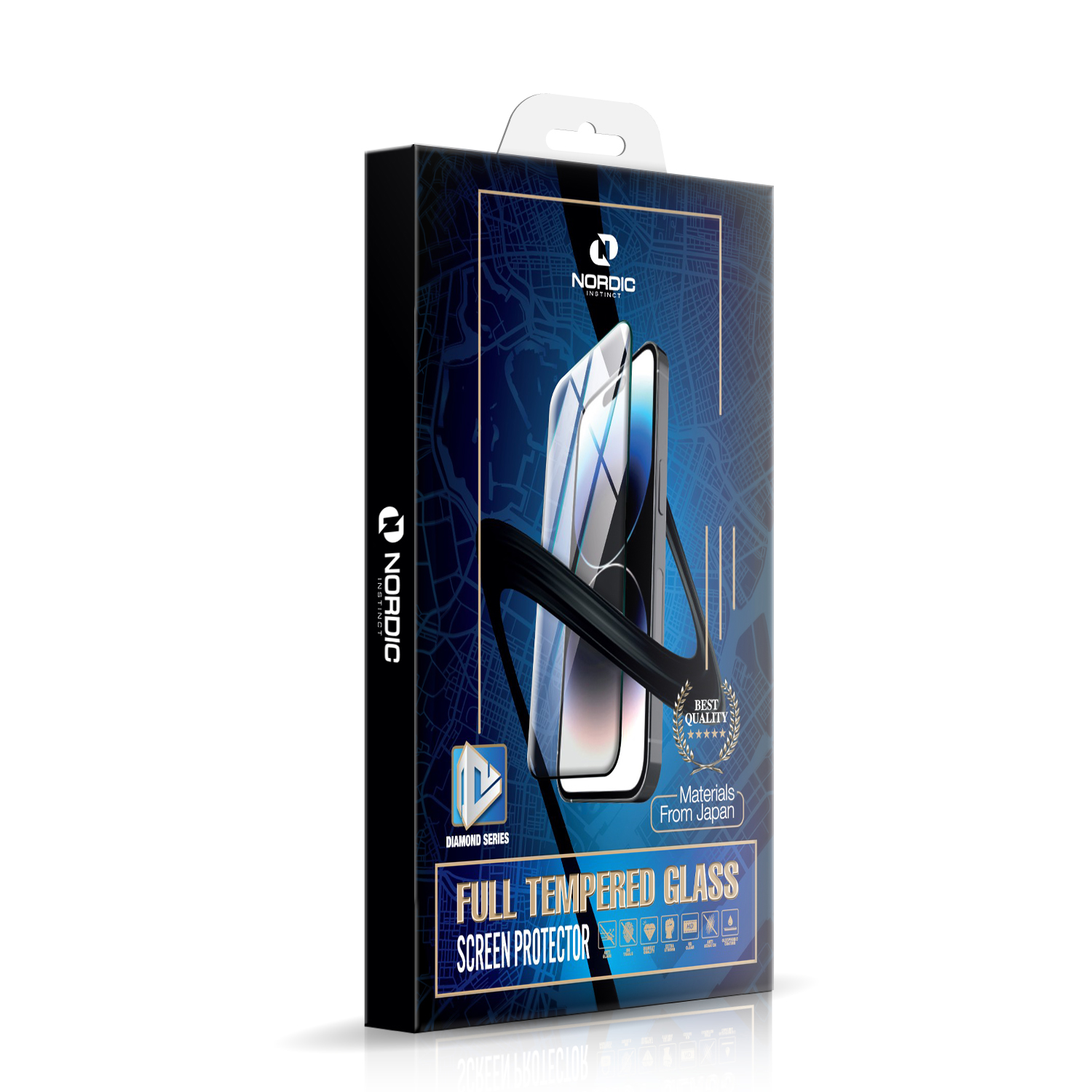 NORDIC instinct Tempered Glass Apple iPhone 15 Pro /черно/ – снимка 3