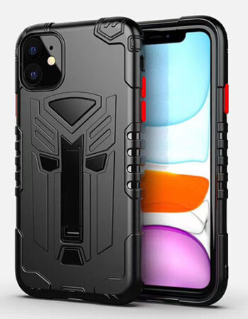 Shockproof Armor Holder Stand Case Samsung Galaxy S20 - Черен