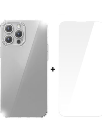 BASEUS Калъф + Стъклен протектор Corning Series Apple iPhone 15 Pro, P60112203201-02 /прозрачен/