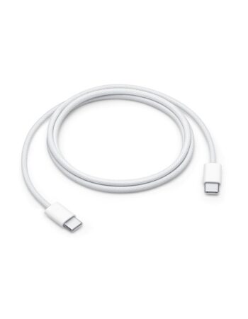 Apple Кабел Type-C - Type-C, 1м, 60W, iPhone 15 Series, MQKJ3ZM/A (bulk) /бял/