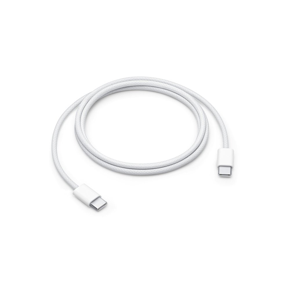 Apple Кабел Type-C - Type-C, 1м, 60W, iPhone 15 Series, MQKJ3ZM/A (bulk) /бял/