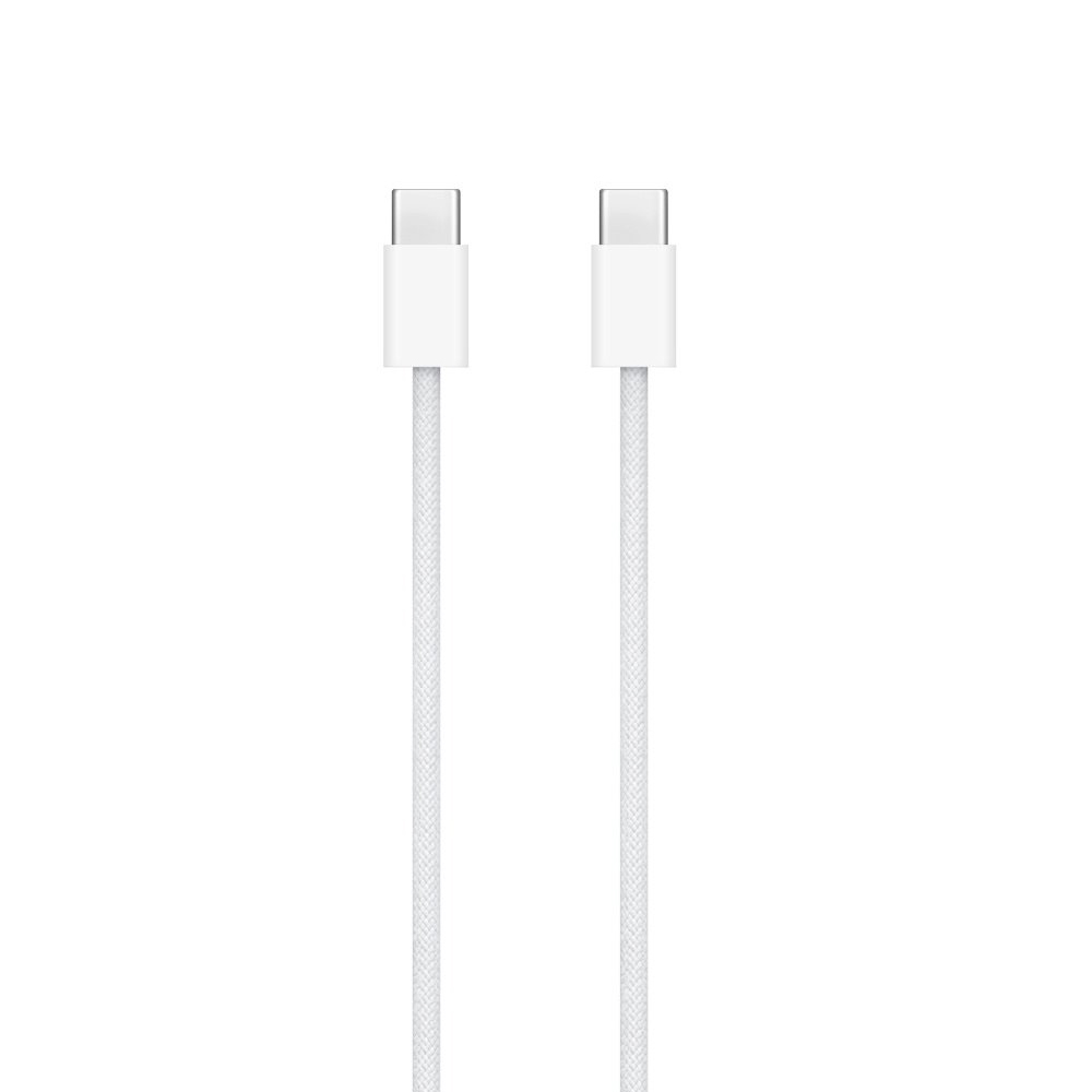 Apple Кабел Type-C - Type-C, 1м, 60W, iPhone 15 Series, MQKJ3ZM/A (bulk) /бял/ – снимка 2