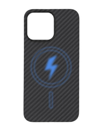 Калъф Genuine Carbon MagSafe Apple iPhone 13 Pro Max /черен, с отоврена камера/