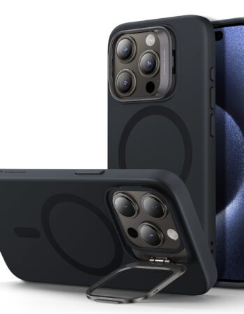 ESR Калъф Cloud Soft със стойка iPhone 16 Pro Max, MagSafe /черен/ Amazon Pack
