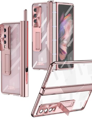 Калъф FW Full Body със стойка Samsung Z Fold 3 + S Pen /розов/